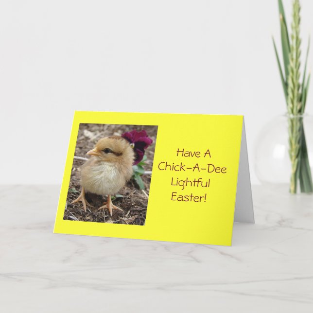 Tarjeta Festiva Chick-A-Dee-Light I (Anverso)