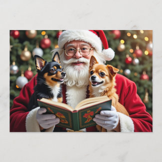 Tarjeta Festiva Chihuahua Christmas Card