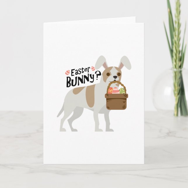 Tarjeta Festiva Chihuahua Pascua divertida para el perro del amor (Anverso)