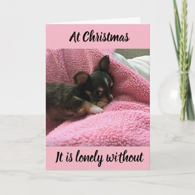 TARJETA FESTIVA **CHIHUAHUA** TE AYUDA A DECIR *TE FALTA EN NAVIDA (Anverso)