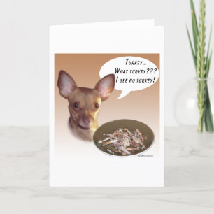 Tarjeta Festiva Chihuahua Turquía
