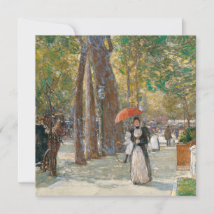 Tarjeta Festiva Childe Hassam - Quinta Avenida En Washington Squar
