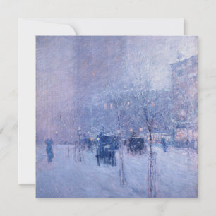 Tarjeta Festiva Childe Hassam - Tarde Por La Tarde, Nueva York, In