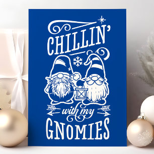 Tarjeta Festiva Chillin con mis Navidades genómicos se pone en cua