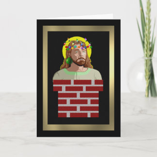 Tarjeta Festiva Chimney Jesus