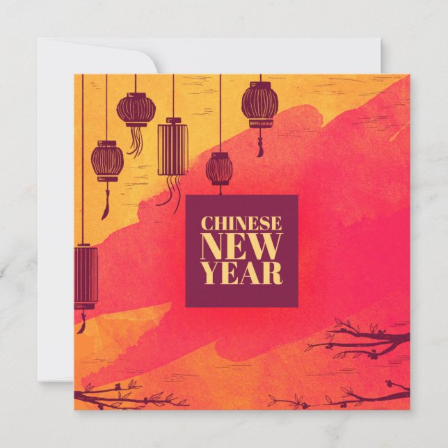 Tarjeta Festiva Chinese New Year (Anverso)