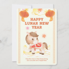 Tarjeta Festiva Chinese New Year 2026 Year of the Horse