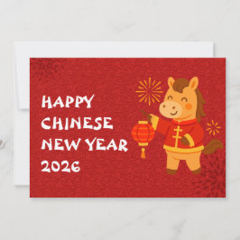 Tarjeta Festiva Chinese New year of the Horse 2026