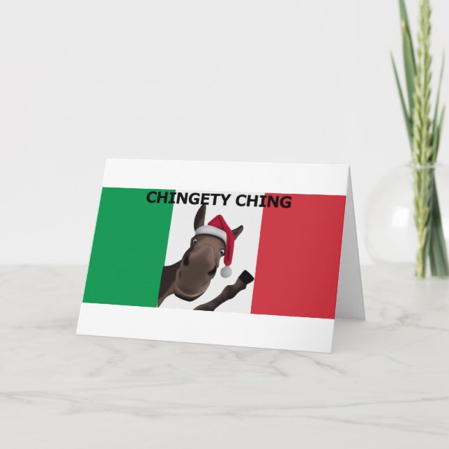 Tarjeta Festiva ching chingety (Anverso)
