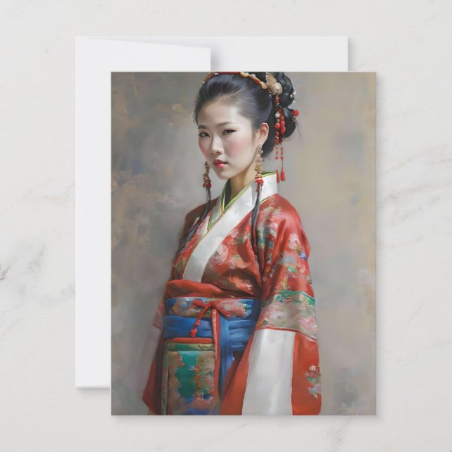 Tarjeta Festiva Chino Zhuang C (Anverso)