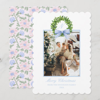 Tarjeta Festiva Chinoiserie Pastel Grandmillennial Sureña