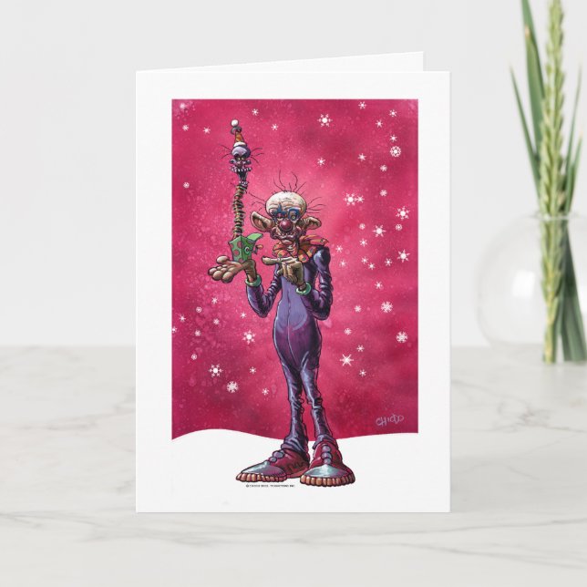Tarjeta Festiva Chiodo Klownz Khristmas Kard (Anverso)