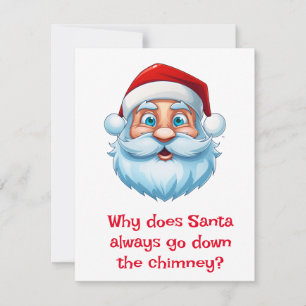 Tarjeta Festiva Chistes de Santa
