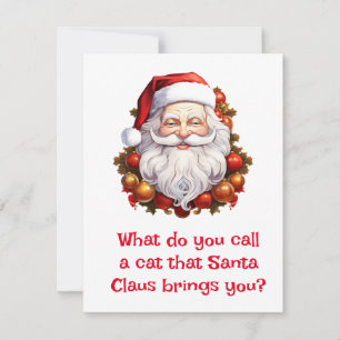 Tarjeta Festiva Chistes de Santa