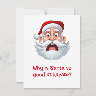 Tarjeta Festiva Chistes de Santa