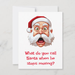 Tarjeta Festiva Chistes de Santa