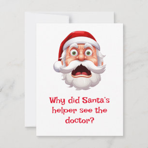 Tarjeta Festiva Chistes de Santa