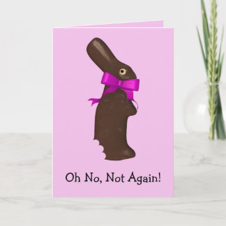 Tarjeta Festiva Chocolate Bunny Easter Card
