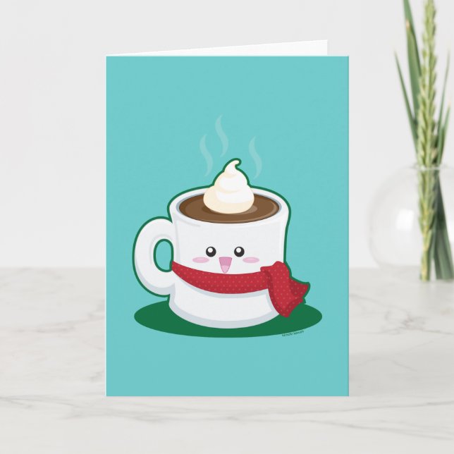 Tarjeta Festiva Chocolate caliente (Anverso)