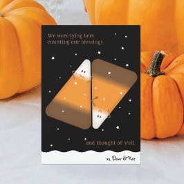 Tarjeta Festiva Chocolate Candy Corn Coun Happy Fall Card