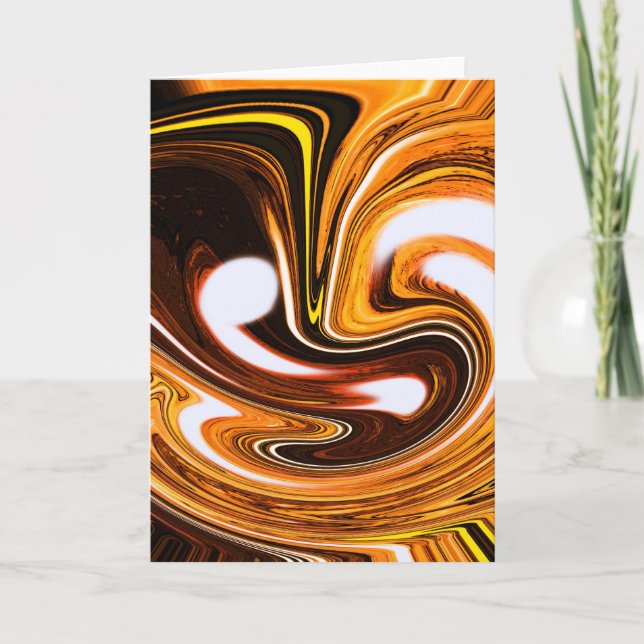 Tarjeta Festiva Chocolate de naranja (Anverso)