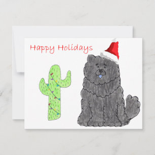 Tarjeta Festiva Chow Chow Black