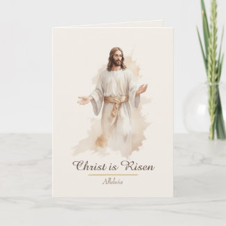 Tarjeta Festiva Christian Easter Card He is Risen Blessing