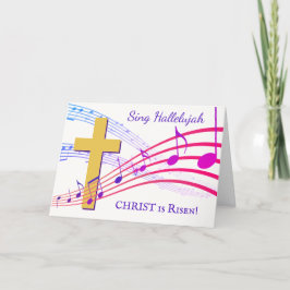 Tarjeta Festiva Christian HALLELUJAH CHRIST ES LA Pascua RISEN