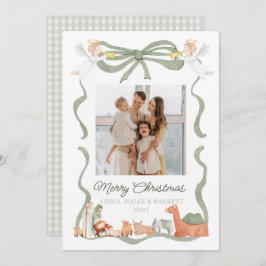 Tarjeta Festiva Christian Nativity Photo Greeting Christmas Card