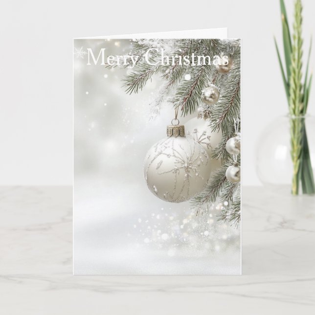 Tarjeta Festiva Christmas Bauble (Anverso)