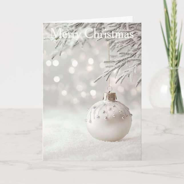 Tarjeta Festiva Christmas Bauble (Anverso)