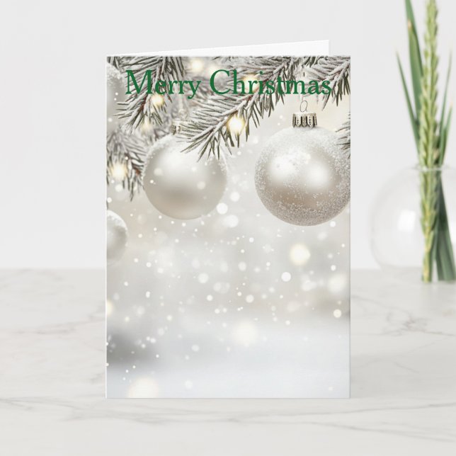 Tarjeta Festiva Christmas Bauble (Anverso)