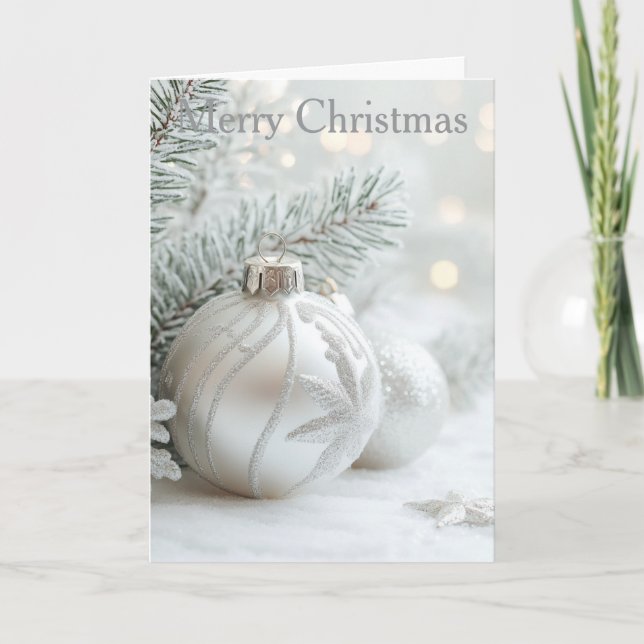 Tarjeta Festiva Christmas Bauble (Anverso)