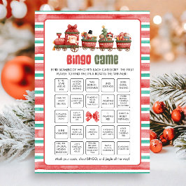 Tarjeta Festiva Christmas Bingo Game