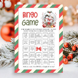 Tarjeta Festiva Christmas Bingo Game