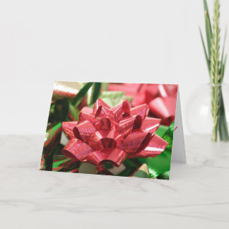 Tarjeta Festiva Christmas Bow Christmas Greeting Card