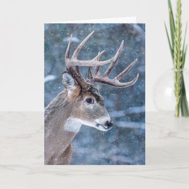 Tarjeta Festiva Christmas Buck (Anverso)