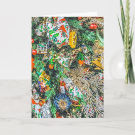 Tarjeta Festiva Christmas Bulbs Scene 1 Card