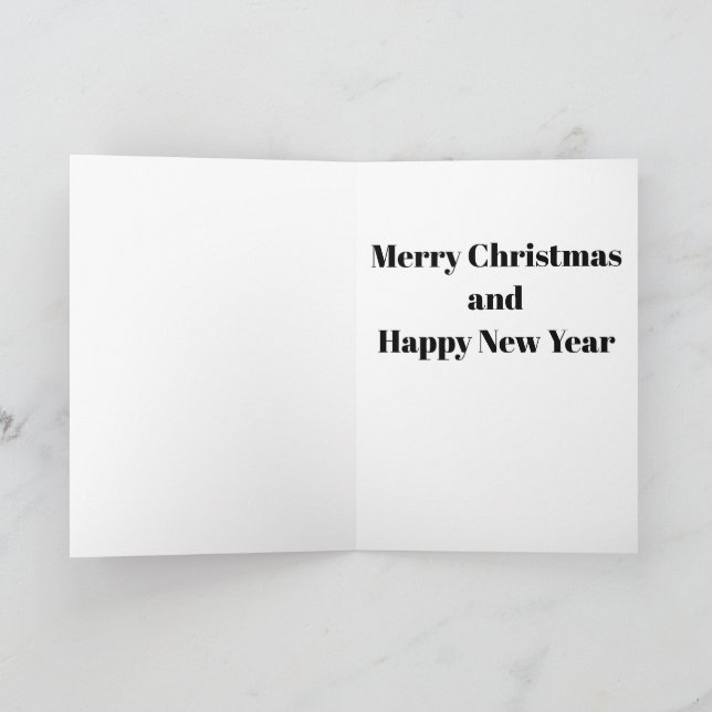 Tarjeta Festiva Christmas Bulbs Scene 1 Card (Interior)