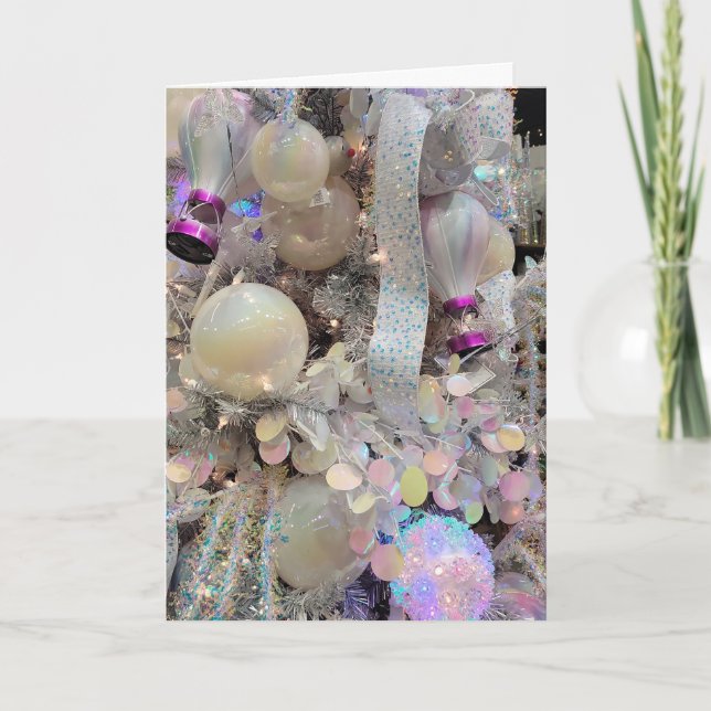 Tarjeta Festiva Christmas Bulbs Scene 2 Card (Anverso)