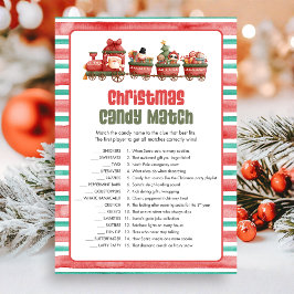 Tarjeta Festiva Christmas Candy Match Game