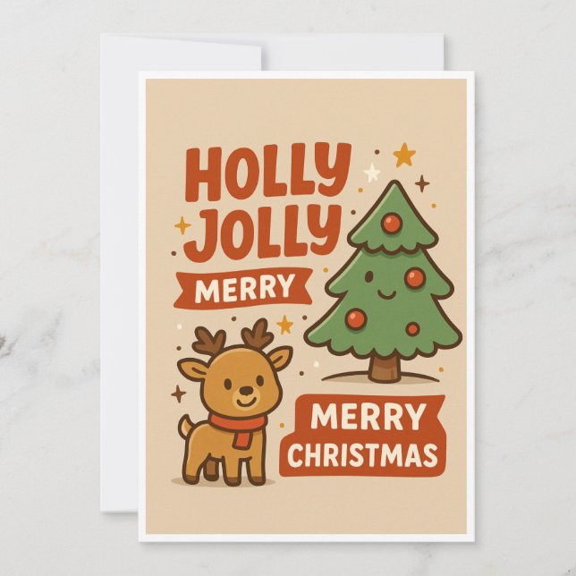 Tarjeta Festiva Christmas card (Anverso)