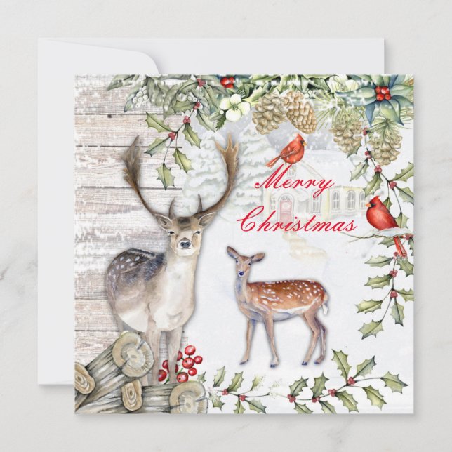 Tarjeta Festiva Christmas card (Anverso)