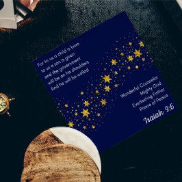 Tarjeta Festiva Christmas Card: a Son is given to us