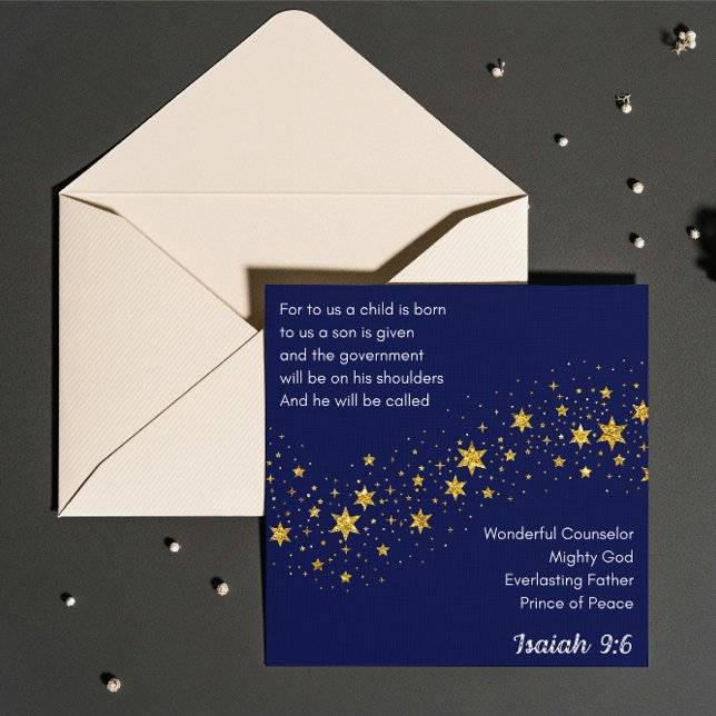Tarjeta Festiva Christmas Card: a Son is given to us (Subido por el creador)