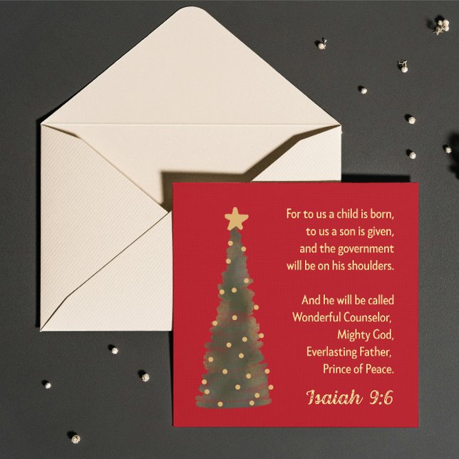 Tarjeta Festiva Christmas Card: a Son is given to us (Subido por el creador)