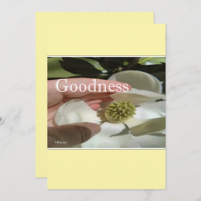 Tarjeta Festiva christmas card --Goodness (Anverso / Reverso)