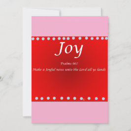 Tarjeta Festiva Christmas card -Joy