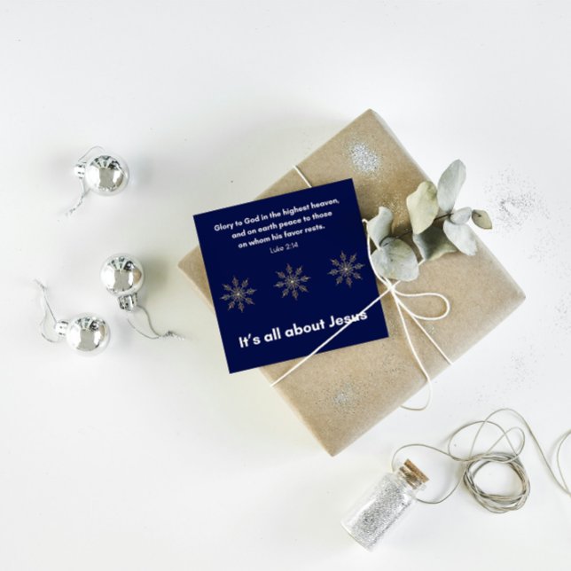 Tarjeta Festiva Christmas Card: Luke 2:14, Bible Verse Card (Subido por el creador)