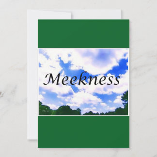 Tarjeta Festiva christmas card---meekness